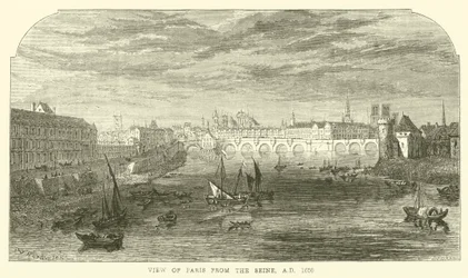 Blick auf Paris von der Seine, 1650